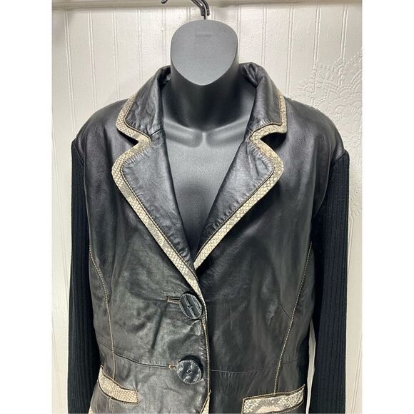 VINTAGE LISA INTERNATIONAL Lambskin Leather Jacket - Picture 3 of 6